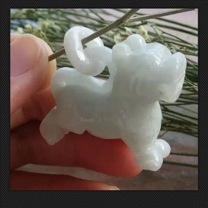 Cert’d 100% Natural Jade Jadeite Tiger Pendant